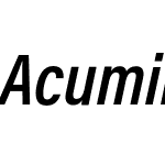 Acumin Pro Condensed