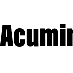 Acumin Pro ExtraCondensed