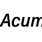 Acumin Pro SemiCondensed