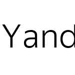 Yandex Sans Lancher Light