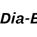 Dia Bold Italic