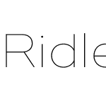 Ridley Grotesk Thin