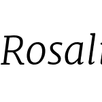 Rosalind Serif Light