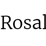 Rosalind Serif Light