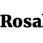 Rosalind Serif Black