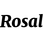 Rosalind Serif Black