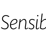 SensibilityW01-XLightItalic