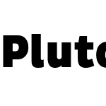 Pluto Sans Cond Black