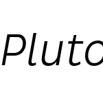 Pluto Sans Book Light