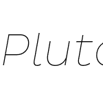 Pluto Sans Thin