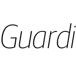 Guardian Sans Narrow Thin