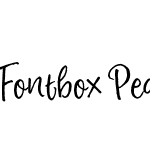 Fontbox Peach and Pistachio