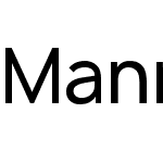 Manrope