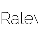 Raleway ExtraLight