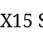 X15 SSLM UNICODE