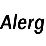 AlergiaCondensed-Mediumitalic