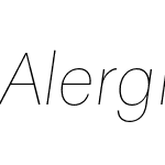 AlergiaNormal-Hairlineitalic