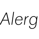 AlergiaNormal-ExtraLightitalic