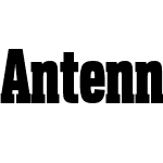 Antenna Serif Compressed Black