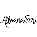 Alleana Script