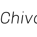 Chivo-LightItalic