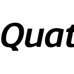 QuatroW00-SemiBoldItalic