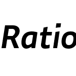 RatioW00-MediumItalic