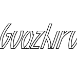 Guazhiru Italic Outlined