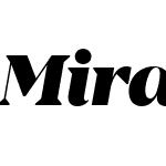 MiradorW00-BlackItalic