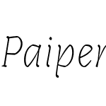 PaiperW00-ThinItalic