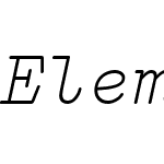 ElementaOTW01-Italic