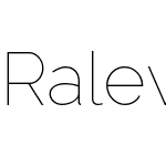 Raleway Thin