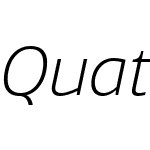QuatroW00-LightItalic