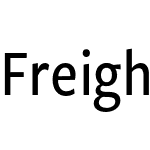 Freight Sans Condensed Pro