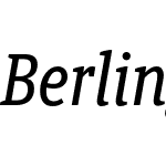 BerlingskeSlabCn-MdItalic