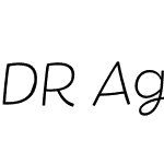 DR Agu Script ExtraLight