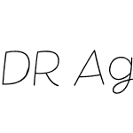 DR Agu Script Thin