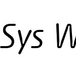 SysW03-BookItalic