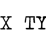 X Typewriter