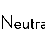 Neutraface 2 Display Medium