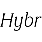 HybridW01-LightItalic