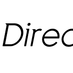 DirectoW00-LightItalic