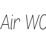 AirW00-CondThinItalic