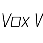 VoxW01-LightItalic