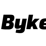 BykerW00-BlackItalic