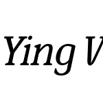 YingW01-LightItalic