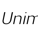 UnimanW00-Italic