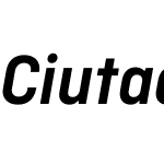 CiutadellaW04-SmBoldIt