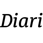 DiariaW00-MediumItalic