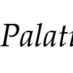 PalatinoLinotypeW01-Italic